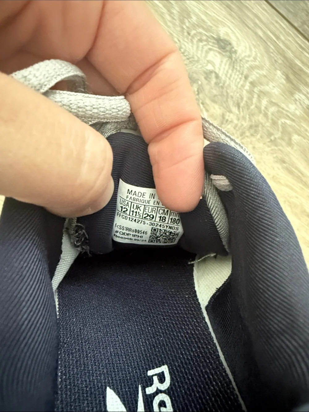 Reebok Kids' Gray and Navy Lightweight Sneakers